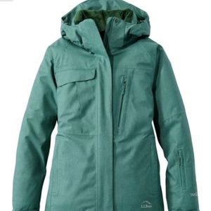 LL Bean Women's Carrabassett Ski Jacket Juniper Green Large